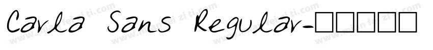 Carla Sans Regular字体转换